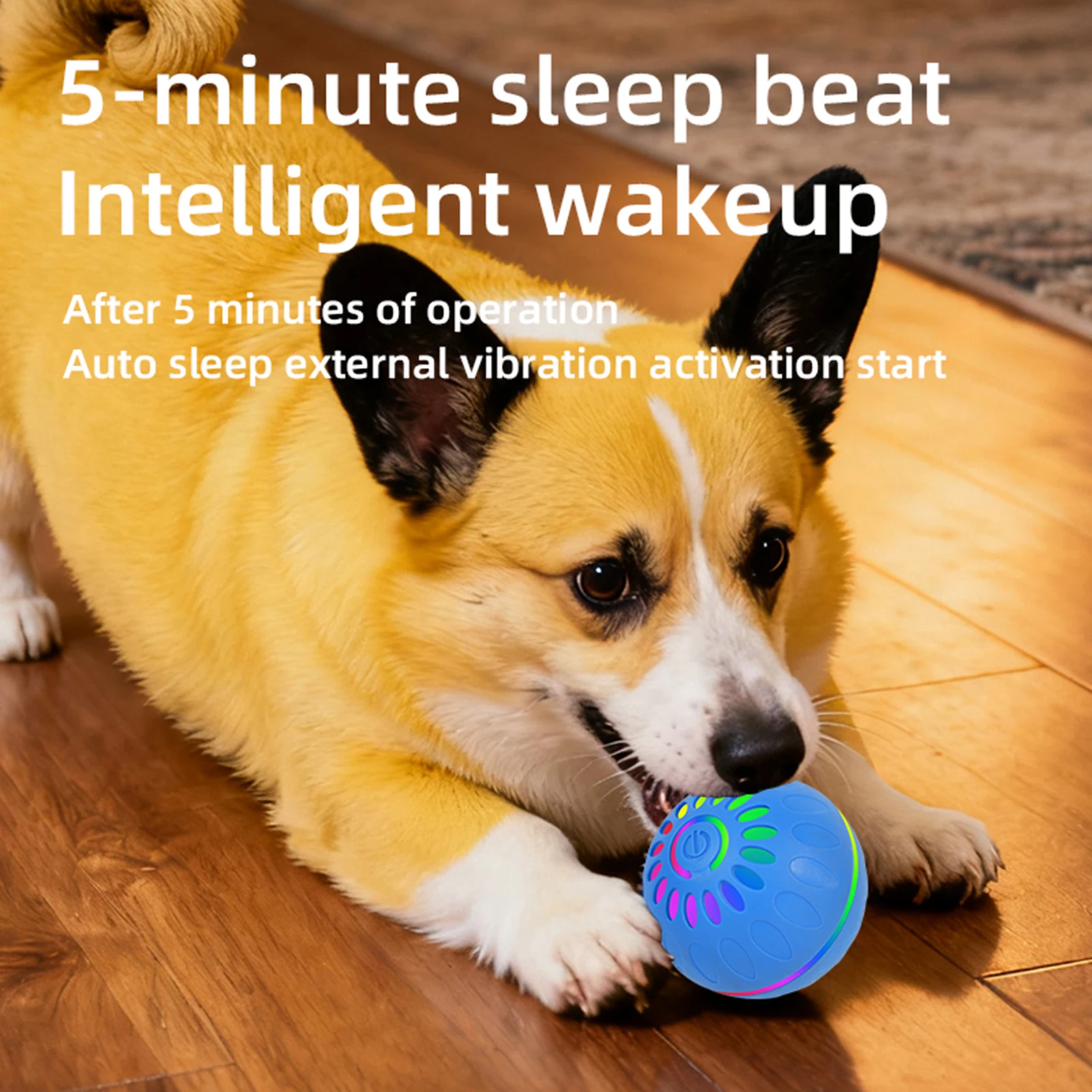 

Интерактивный мяч для собак с разноцветной подсветкой, умная интерактивная игрушка для собак, движущийся мяч для игр на улице, в саду, в путешествиях.