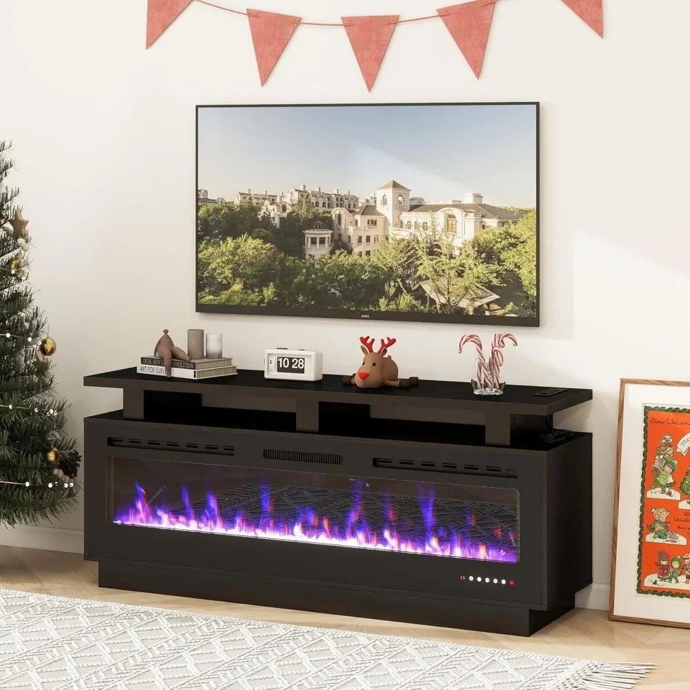 Fireplace TV Stand with 60