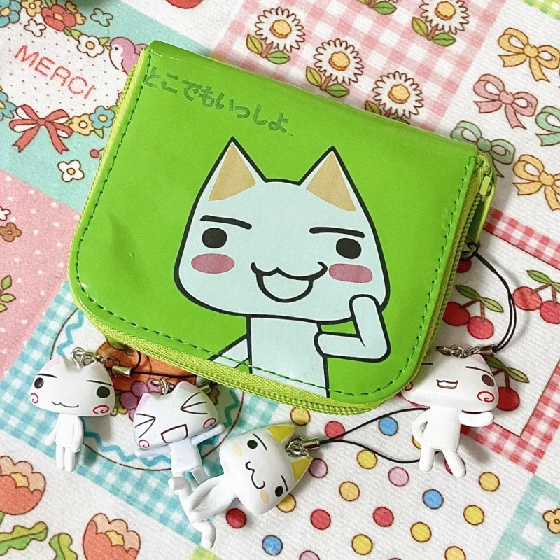 

Hot Cute Toro Cat Classic Coin Purse Card BagS Short WalletS Storage Bag Cartoon Anime Peripheral Set Storage Bag Student Wallet
