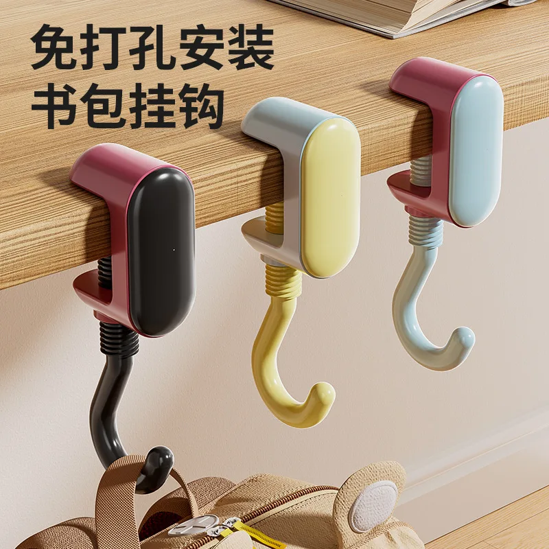 Dopamine-Inspired Wall-Mount Hook for Bags Backpacks Coats – ABS Built Single-Point Hanging Solution – 10–15 kg Load Capacity –