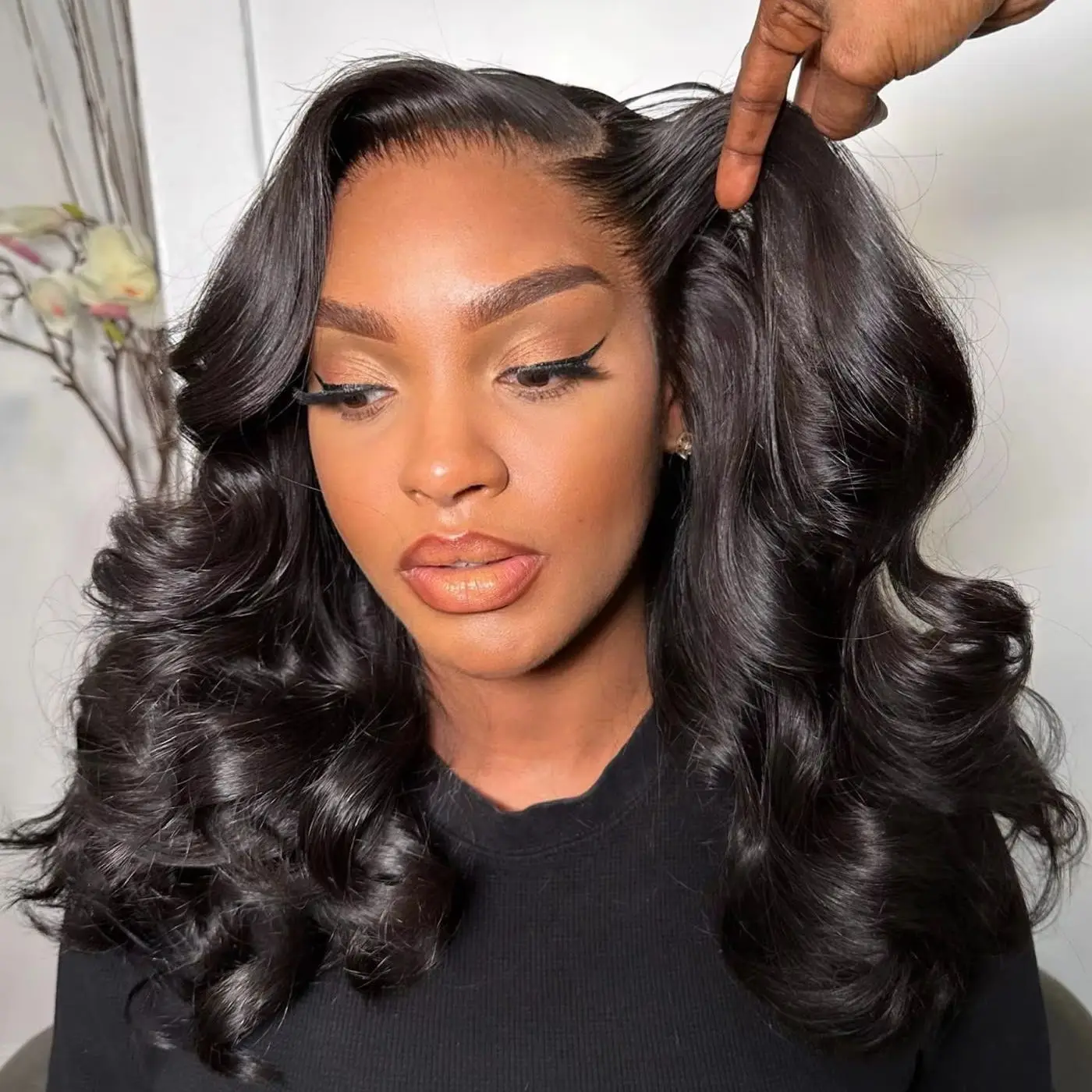 

Short Bob Wigs Body Wave 13x4 HD Lace Front Human Hair For Women 200% Density Brazilian Loose Wave Lace Frontal Wig Human Hair