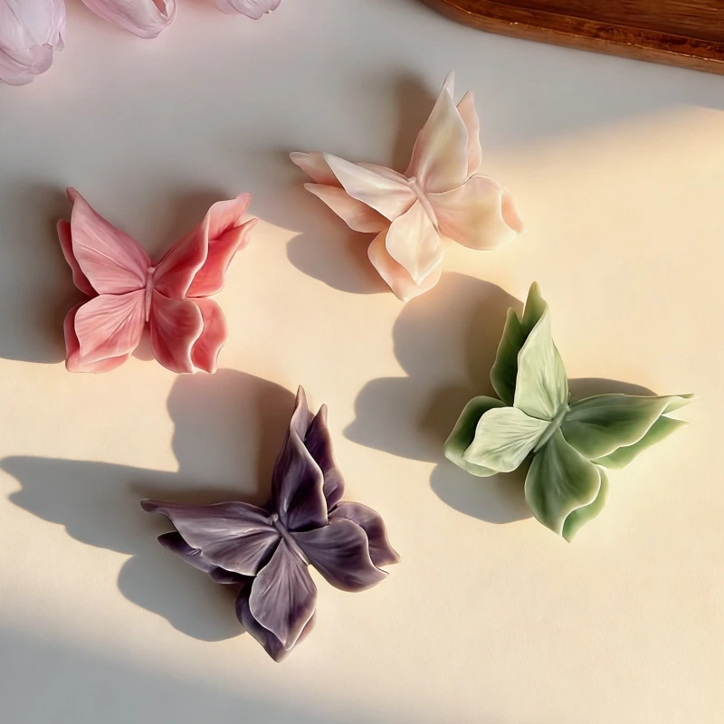 3D Butterfly Aromatherapy Gypsum Crafts Silicone Mold DIY Plaster Ornament Molds For Car Decoration Silicone Mould