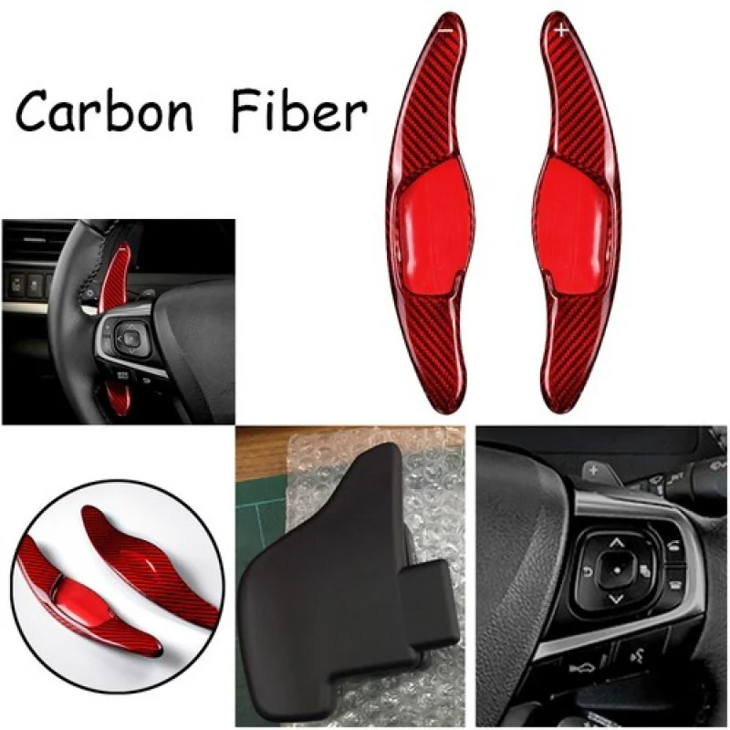 

A+ Red Carbon Fiber Steering Wheel Shifter Paddle For Toyota RAV 4 Camry Corolla