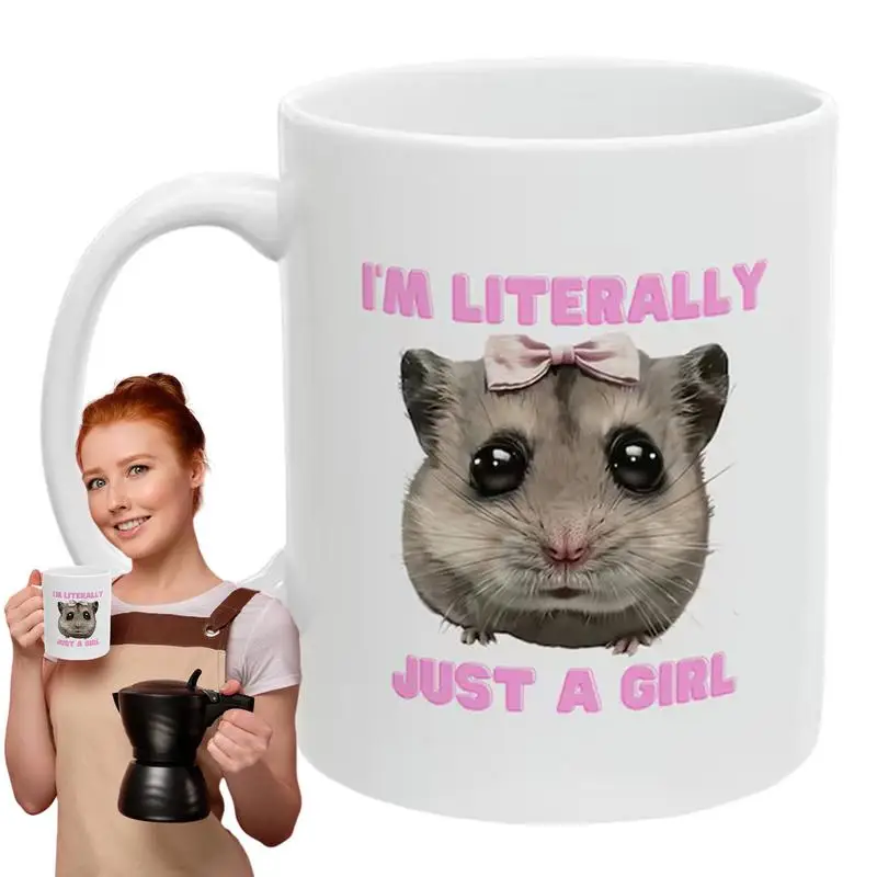 Hamster Mug 11oz Funny Hamster Ceramic Coffee Mugs Sad Hamster Design Unique Funny Mug That Makes Everyone Laugh For Women And