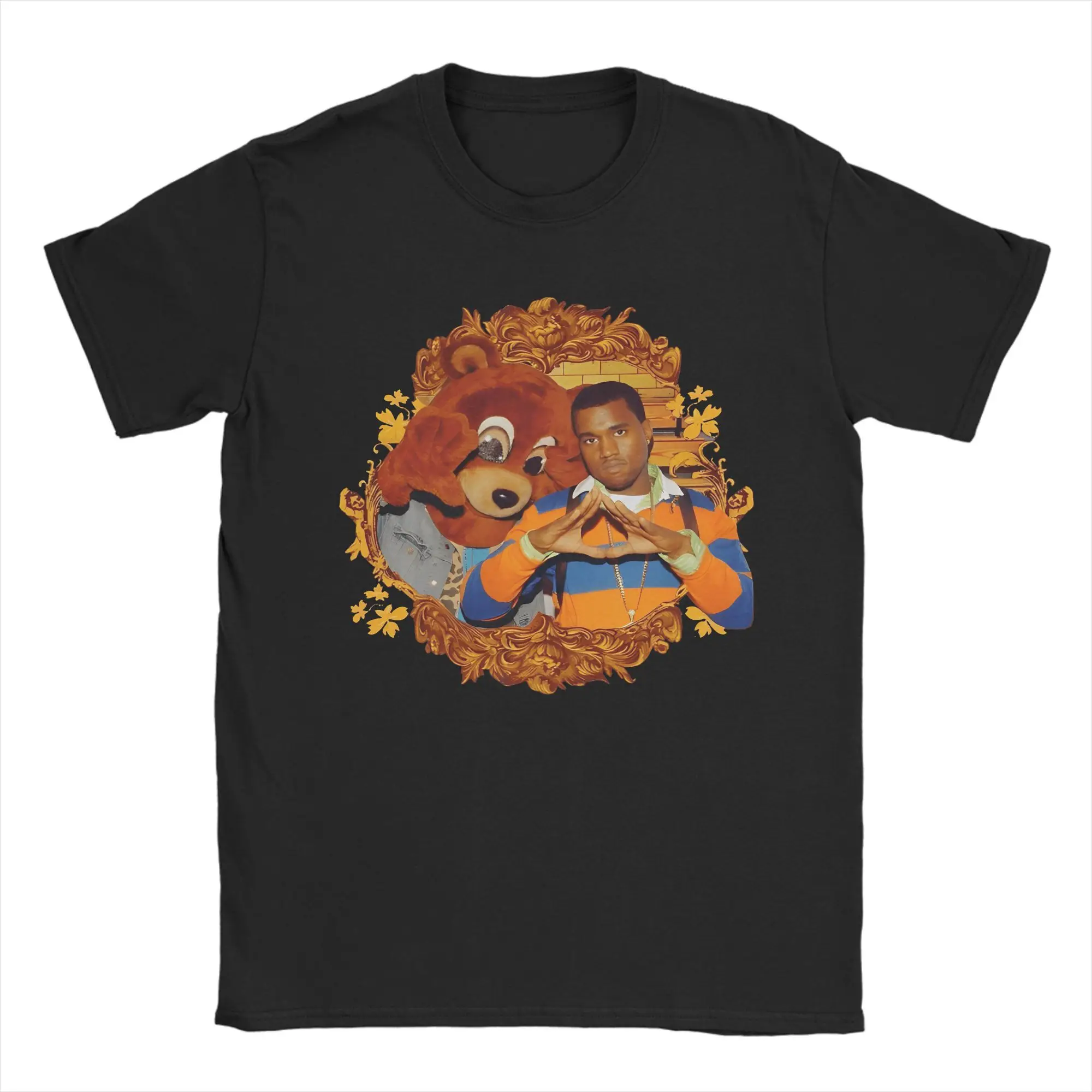 Casual Kanye West Album Cover Rug Graduation Album T-Shirts for Men O Neck Cotton T Shirt  Short Sleeve Tees Plus Size Tops