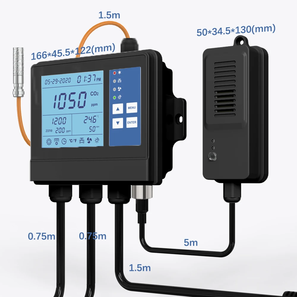 Vegetable cultivation climate controller temperature humidity and co2 controller for mushroom growing ventilation