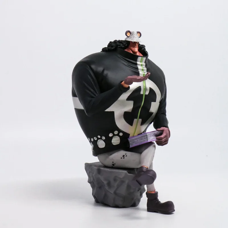 One Piece Stylist Photographer Big Bear Shichibukai  Sitting Posture Bartholemew·Kuma Handmade Wholesale Anime Figure