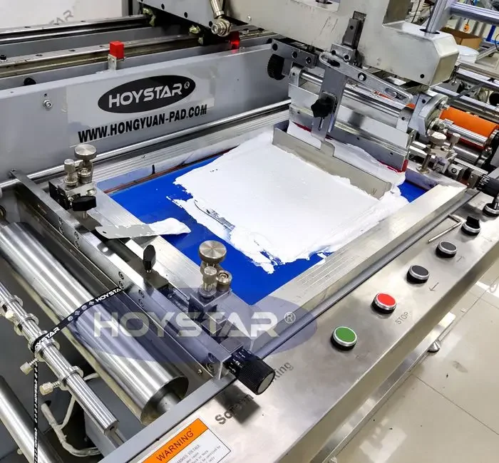 GW-BD150 satin ribbon label automatic screen printing machine for lanyard