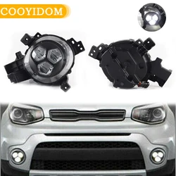 Fog Lamp Assembly For KIA Soul 2017 2018 2019 Car Front Bumper LED Fog Lights DRL Daylight Headlight Car Accessories
