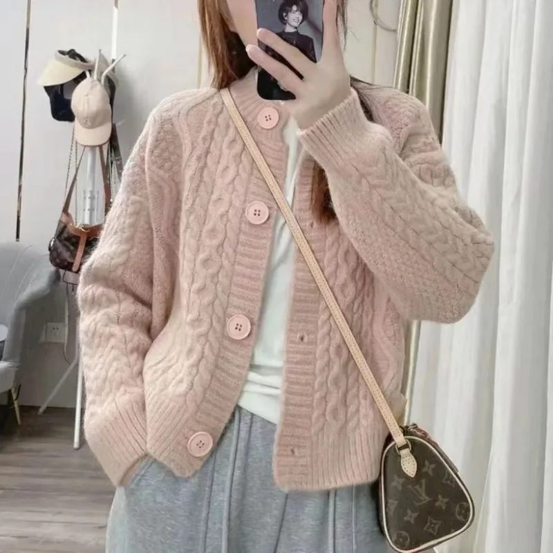 Sweater jacket early spring and autumn sweater new women\'s top youthful and beautiful western-style knitted cardigan