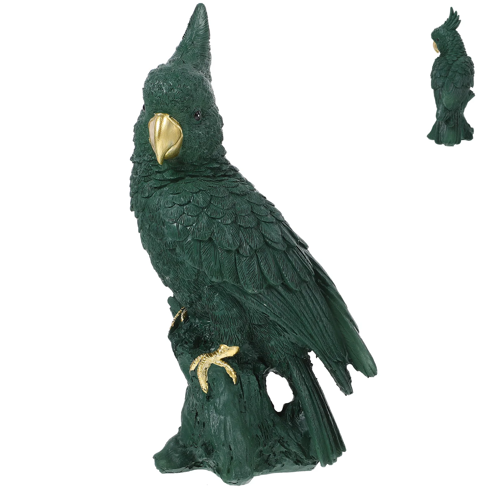 

Simulated Parrot Ornament Resin Garden Decorative Parrot Statue Cute Fake Bird Ornament Outdoor Party Decoration