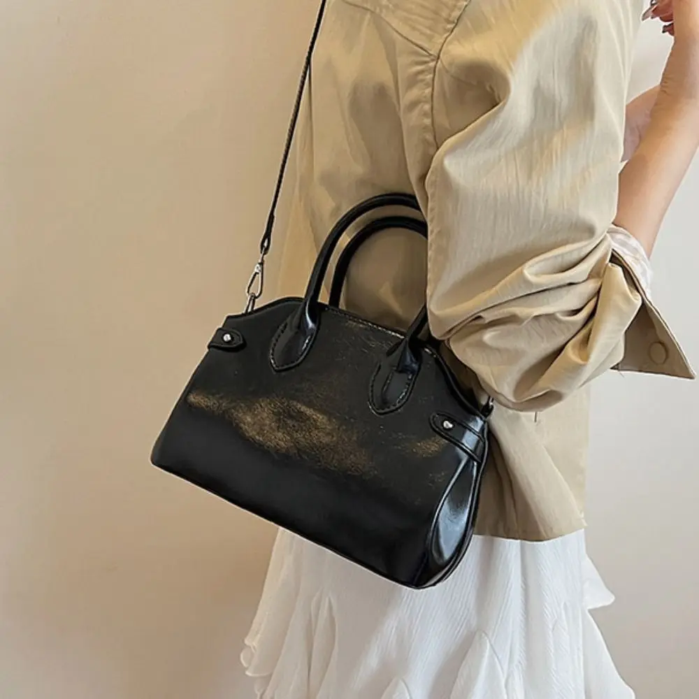 

Shoulder Bag Suede Boston Shoulder Bag Large Capacity Handbag Slouchy Hobo Bags Korean Style Candy Color Solid Color Tote Bag