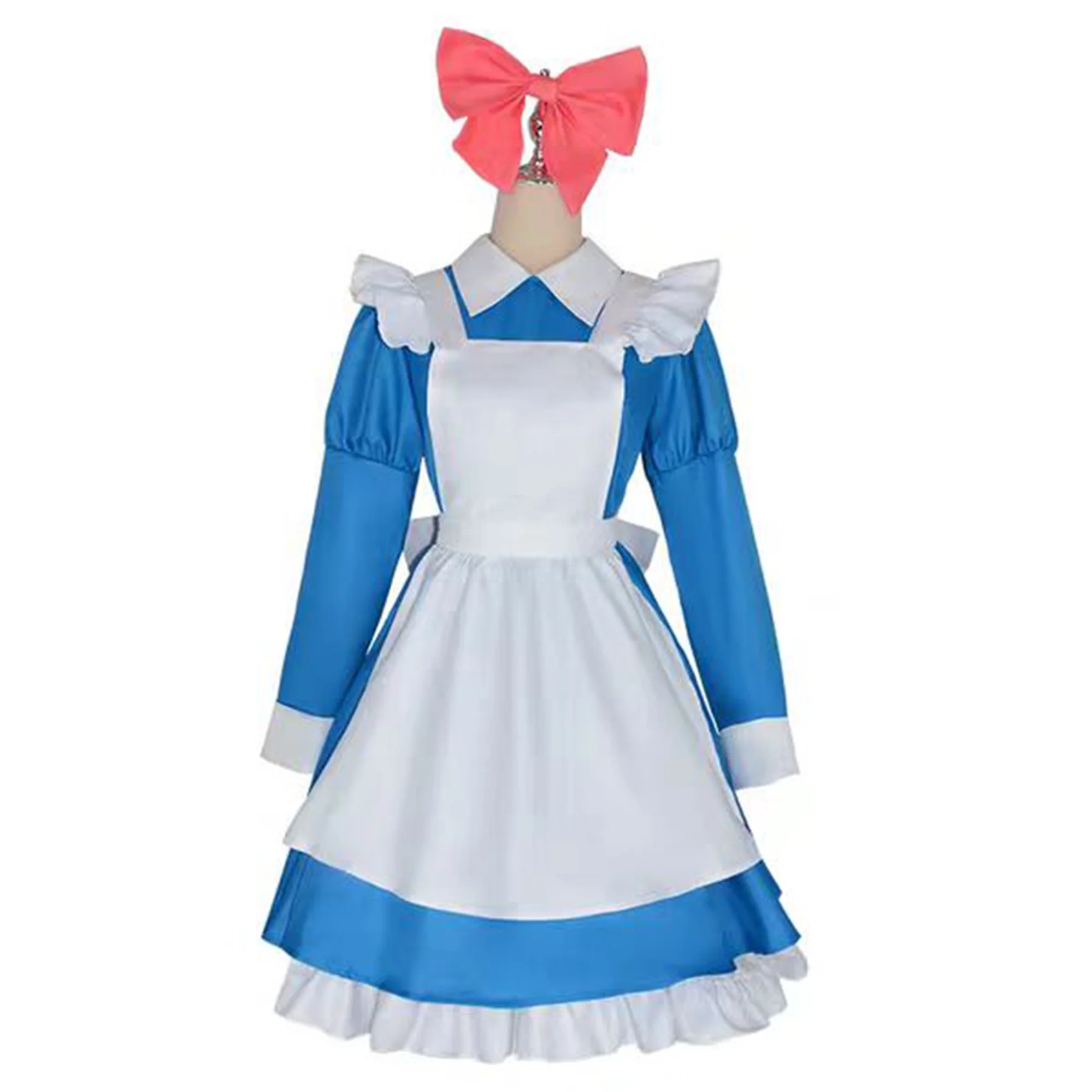 

Unisex Sakura Kinomoto Cosplay Costume Anime Lolita Maid Dress Halloween Party Outfits