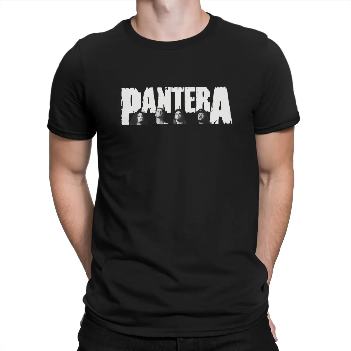 Pantera Casual Polyester TShirt Heavy Metal Style Tops Comfortable T Shirt Male Tee