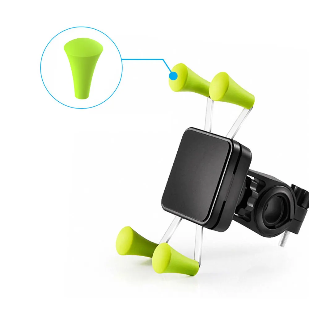 Bike Phone Holder Stand Moto Accessories for Bike Mobile Cell Phone Bicycle Motorcycle Grip Mount Holder Silicone Cap Gadget