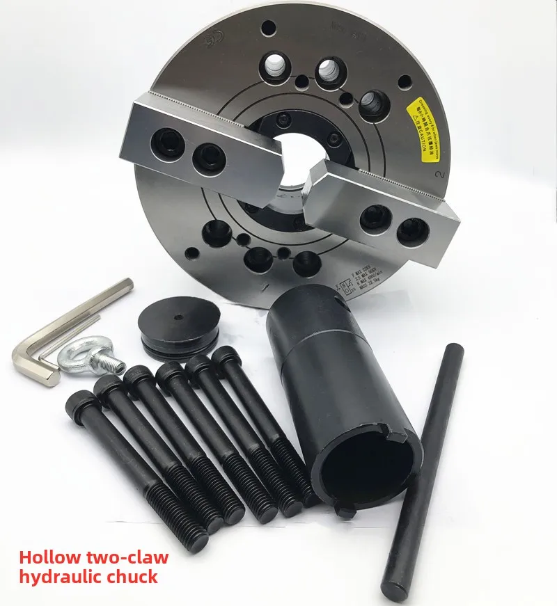 Mandril hidráulico oco de duas mandíbulas mandril hidráulico 5681012 polegadas corpo totalmente em aço