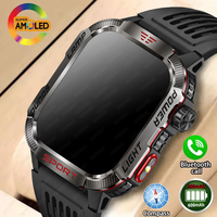 New LED Flashlight Smart Watch Men Bluetooth Call Waterproof 600mAh Battery Smartwatch Heart Rate Monitor Smart Watch For Xiaomi