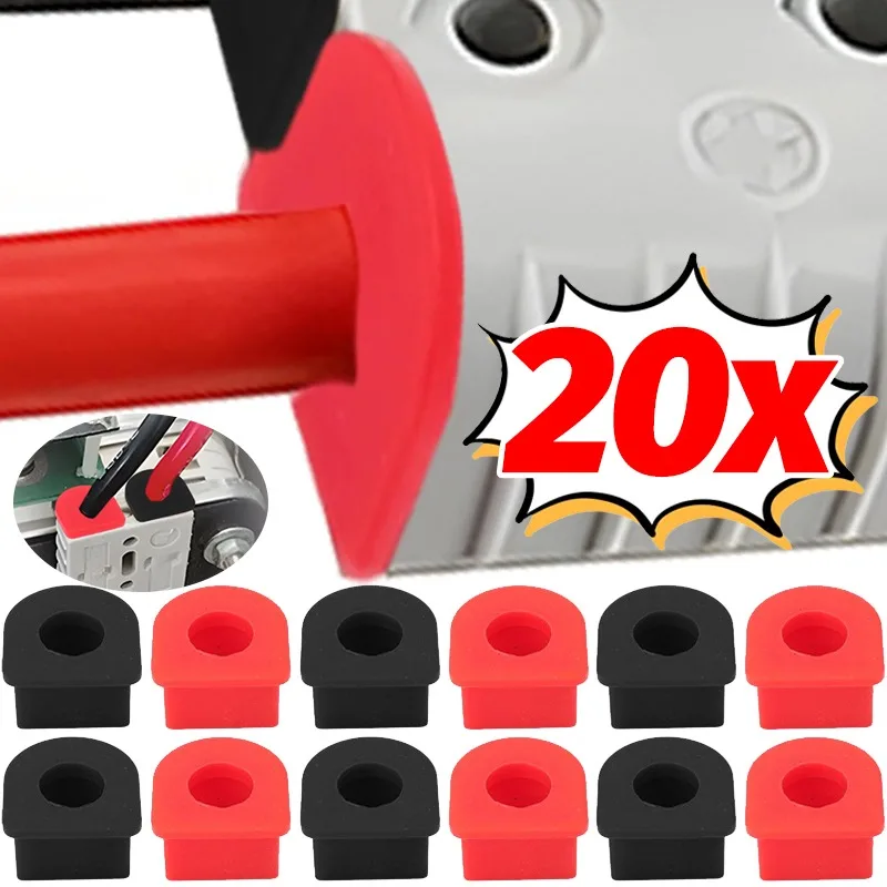 

Waterproof Silicone Dust Cover Cap For Battery Power Connector Plug Protection Boot Forklift Marine Boat Solar Panel Charge Kit