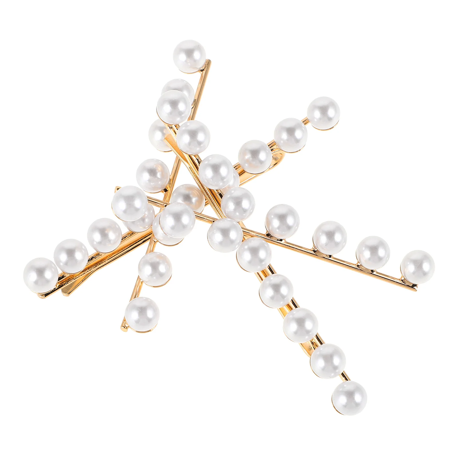 

2pcs Clips Artificial Pearl Hairpin Elegant Faux Pearl Bobby Pins For Women Lightweight Sturdy Bangs Clip Versatile Hair