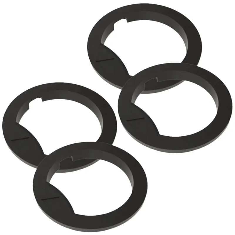 For Ninja Luxe Cafe ES301/ES351 Grinder Upper Burr Anti-clog Ring & Anti-static Seal Gaskets 4pcs Coffee Grinder Anti‑Jam Ring