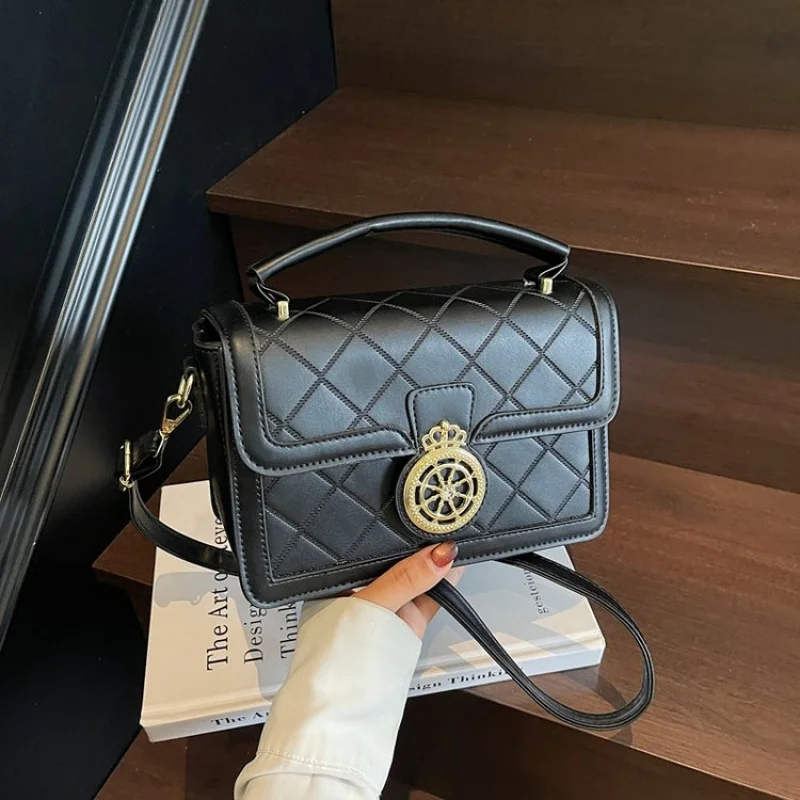 

Роскошная брендовая модная кожаная женская сумка, классическая элегантная популярная парижская элегантная винтажная пригородная сумка на подкладке ​