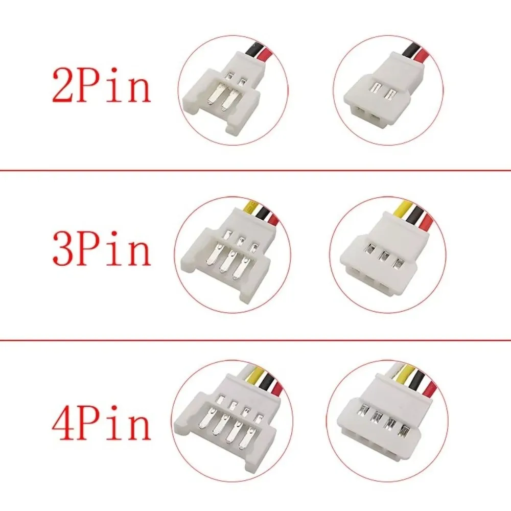 10PCS Male Female Micro Connector Cables Plug and Jack Prewired Male Female Connectors 2P/3P/4P Stable Signal Transmission