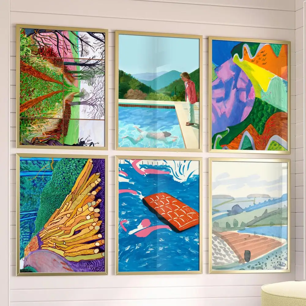 Art David Hockney Poster Music Album Cover For Room Canvas Painting Print Art Home Wall Decor Picture Gift