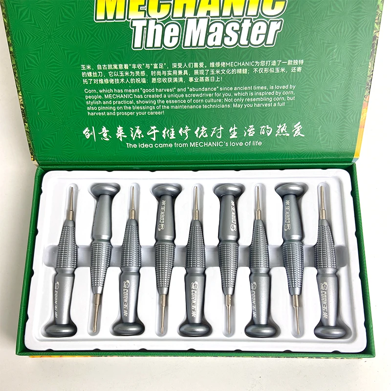 9Pcs new MECHANIC High hardness precision screwdriver plum cross fork computer watch for IPhone bottom internal removal tool