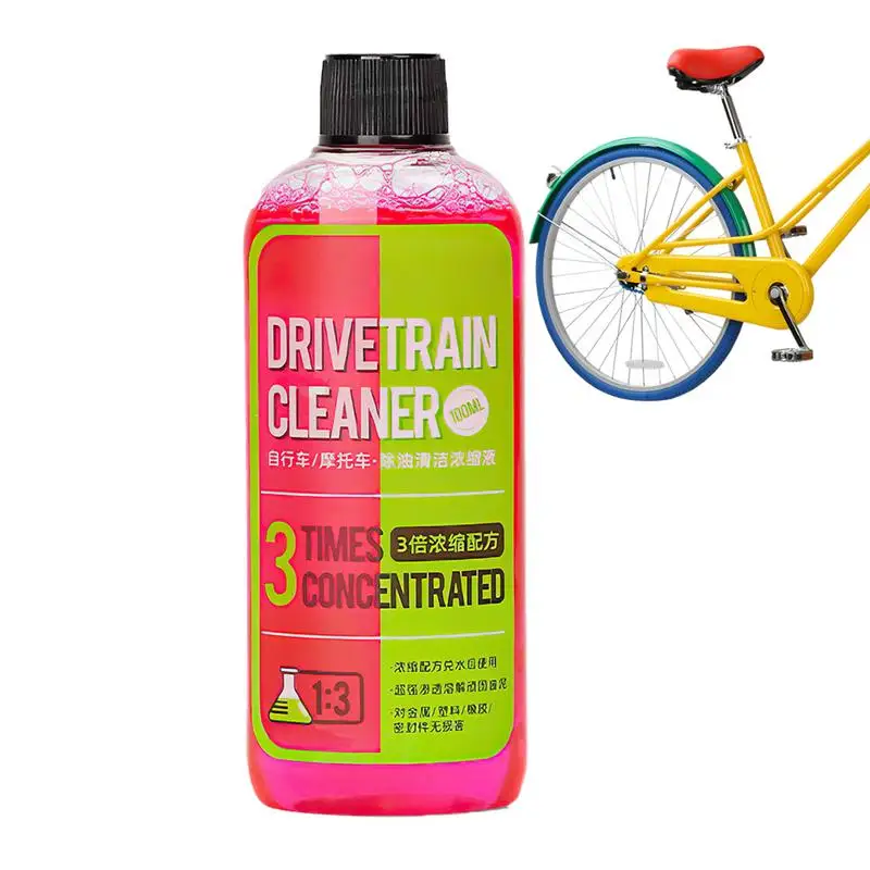 Bicycle Stain Remover Cleaner, 100ml, Concentrado Bike Chain Cleaning, Acessórios de manutenção