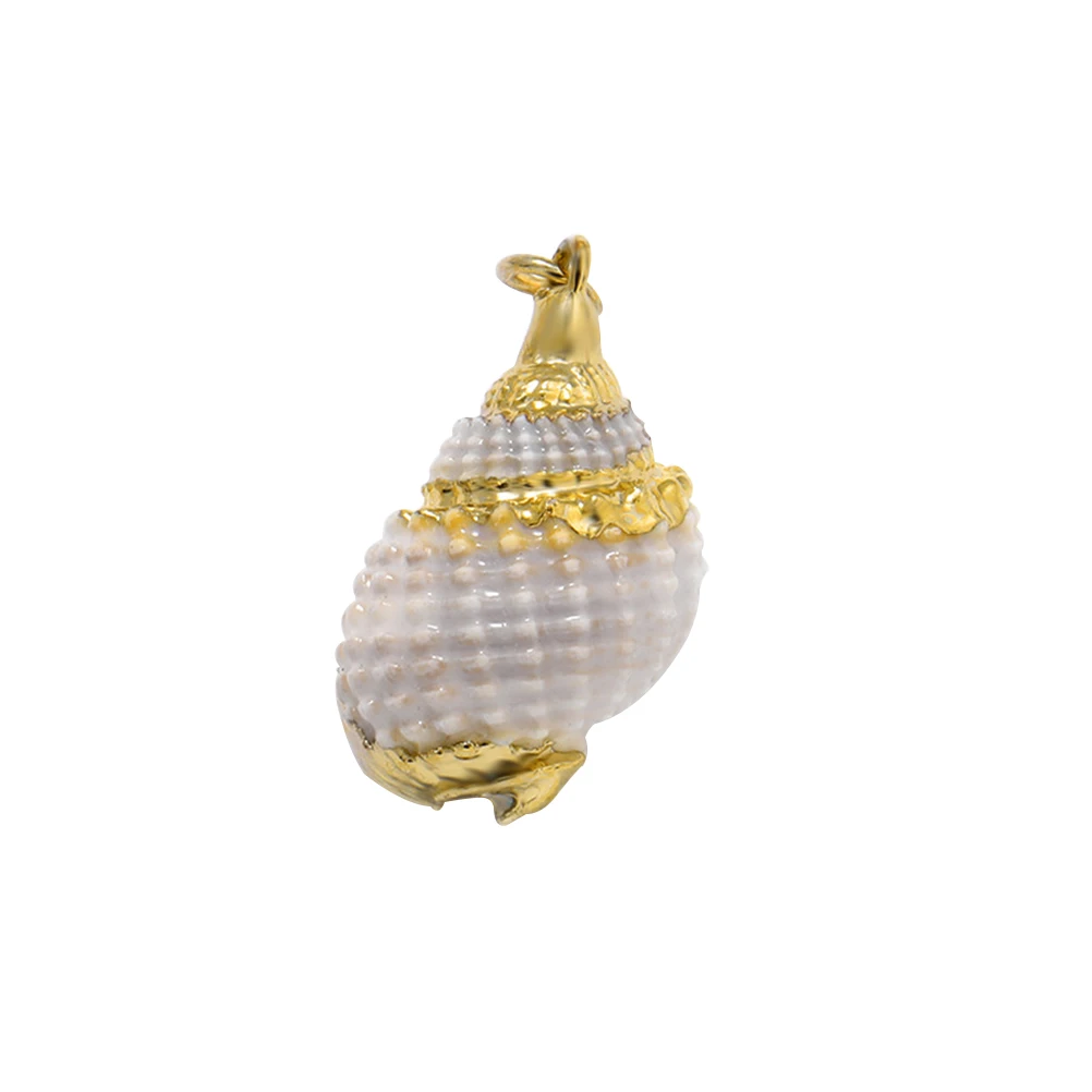 

6 Pcs Conch Shell Pendant DIY Jewelry Ornament Hanging Natural Material Long Lasting Special Shape Bag Backpack Car Key