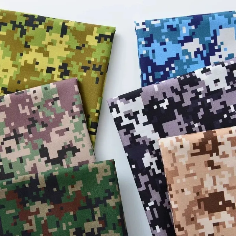 

Pure Cotton Camouflage Fabric Digital Printing for DIY Sewing Tablecloth Shorts Camouflage Uniform by the Half Meter