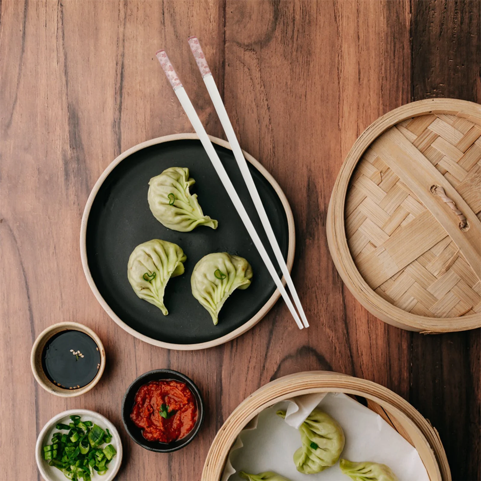 

10Pairs Snowflake Chopsticks Japanese Style Non-Slip Reusable Home Restaurant Heat-Resistant Premium Alloy Chop Sticks