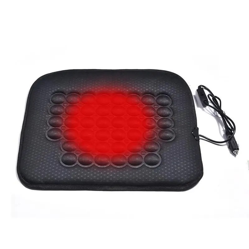 Heated Cushion 12V Rapid Heating Portable Soft Seat Cushion Heater Heater Cushion Pillow Seat Warmer 3 Temperature Settings For