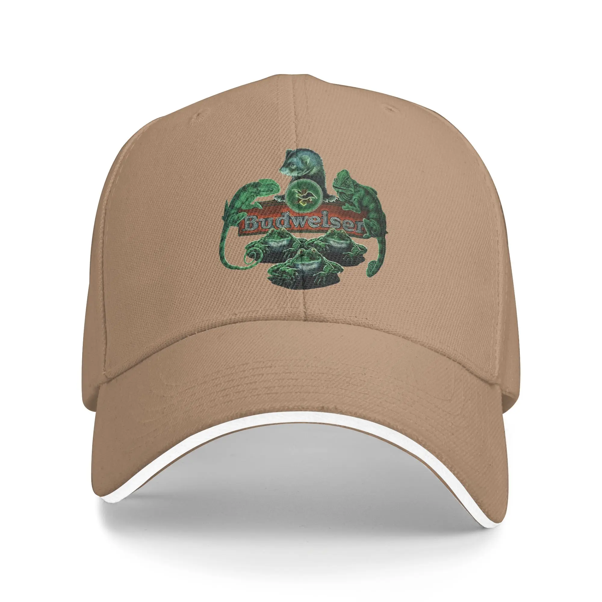 Hot Sale 1999 Budweiser Beer Big Frogs Lizards Baseball Cap  Trendy Gift Caps Women  Long Journey Caps Women