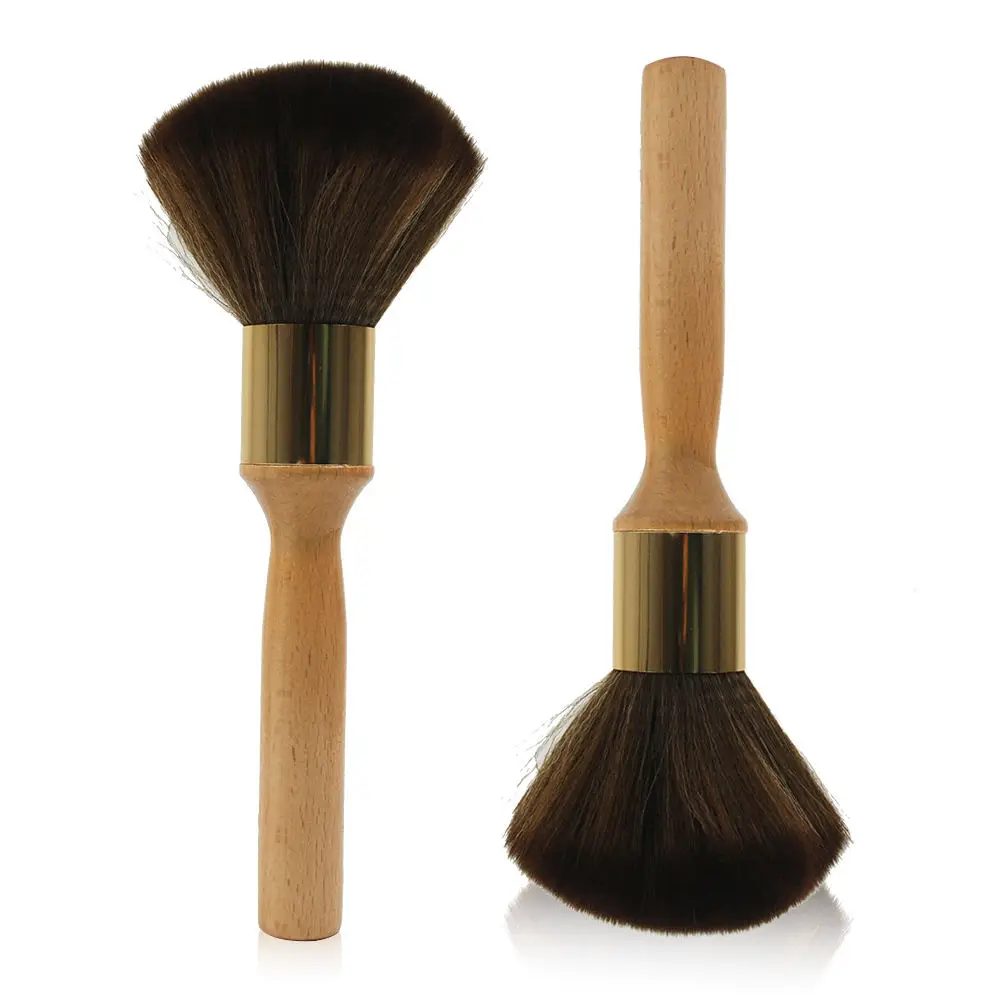 

Стрижка большого размера, щетка из волокна для подметания сломанных волос, удлиненная ручка из цельного дерева, щетка из бука, инструмент для макияжа, щетка для чистки тряпки