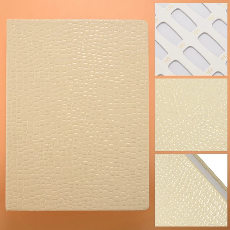 AB68 216 Colors Nail Tips Display Book DIY Nail Art Showing Shelf Gel Color Card Chart Painting Display Board
