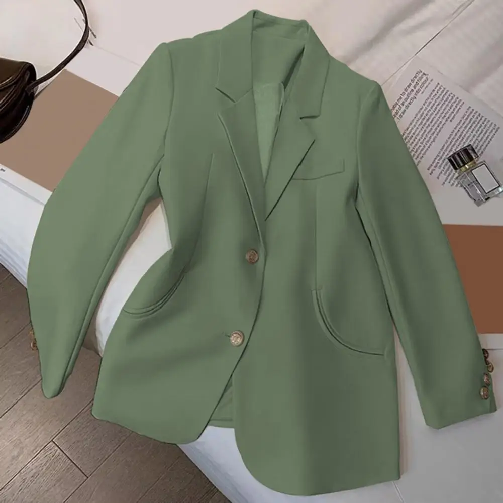 Veste d'affaires en polyester pour femme, manteau de café de printemps, collection de bureau élégante, trempée pour les fêtes de travail