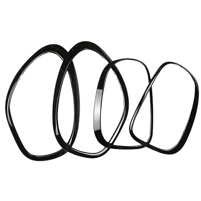 4 Pack for MINI Cooper Countryman R60 2011-2016 Front and Rear Headlight Frame Ring Cover Trim Car Styling Accessories