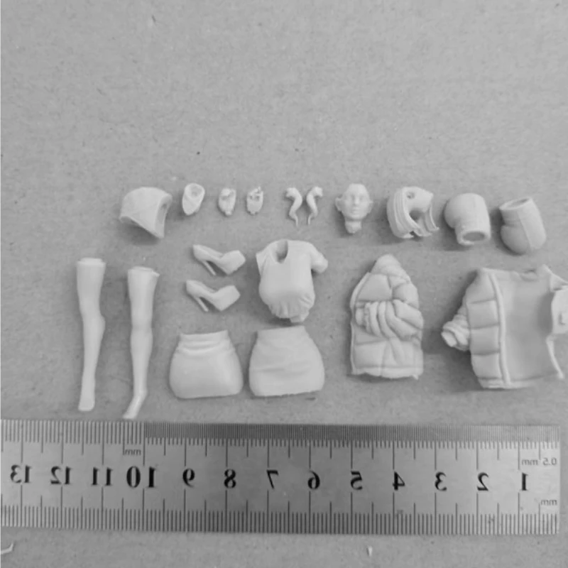 Sheep Horn Girl 1/24 Scale 75mm Resin Figure Model Kit Unassembled and Unpainted Diy Boy Toys Gifts