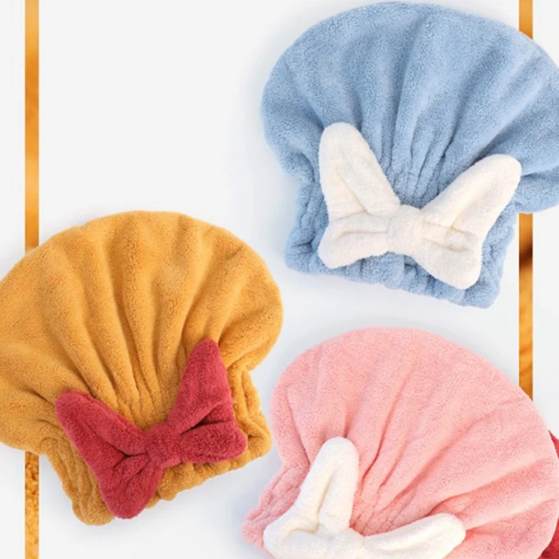 Super Absorbent Hair Towel Wrap For Wet Hair, Qrying Dry Head Wrap Microfiber Hair Towel Cap