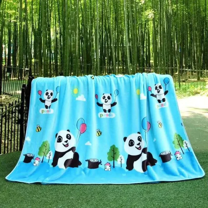 Spring Summer Newborn Blanket Children Lunch Break Single Layer Baby Blanket Kindergarten Blanket Office Cover Blanket Flannel