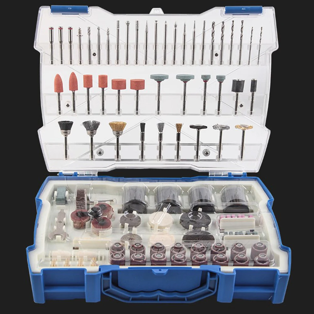 365 Piece Rotary Tool Accessory Kit for Grinding Cutting Engraving Polishing with Portable Storage Case for Craftsmen
