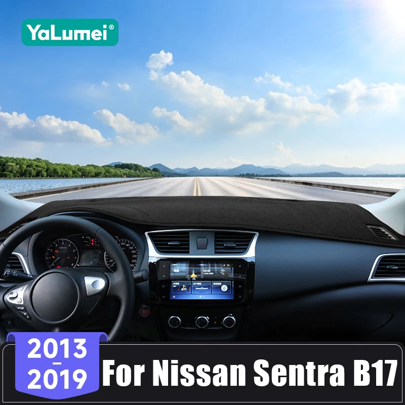 Für Nissan Sentra B17 Sylphy 2013 2014 2015 2016 2017 2018 2019 Auto Dashboard Abdeckung Vermeiden Licht Pad Anti-Uv teppiche Zubehör