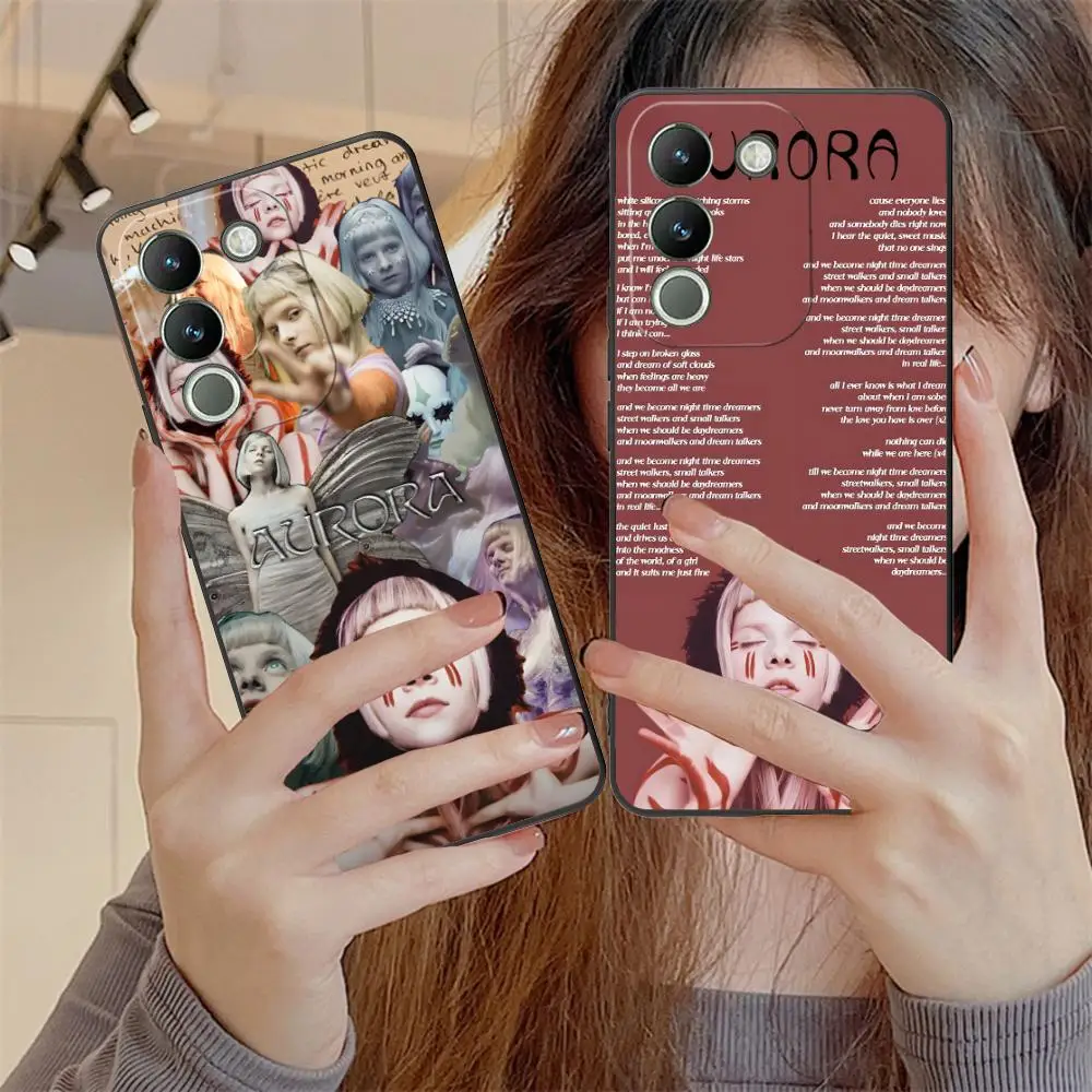 

Aurora Aksnes Matte TPU Mobile Phone Case for VIVO Y77 76 75 74 73 72 58 56 55 51 50 38 36 Y19 Y18 Y03 Y01 5G Colorful Cover