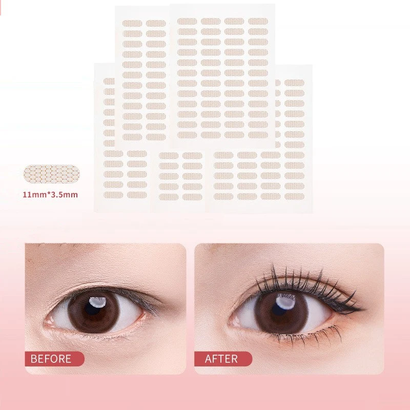 Partial Invisible Double Eyelid Self Adhesive Natural Big Eyes Lift Non-marking Mesh-Lace Eye Stickers Eyes Makeup Tool