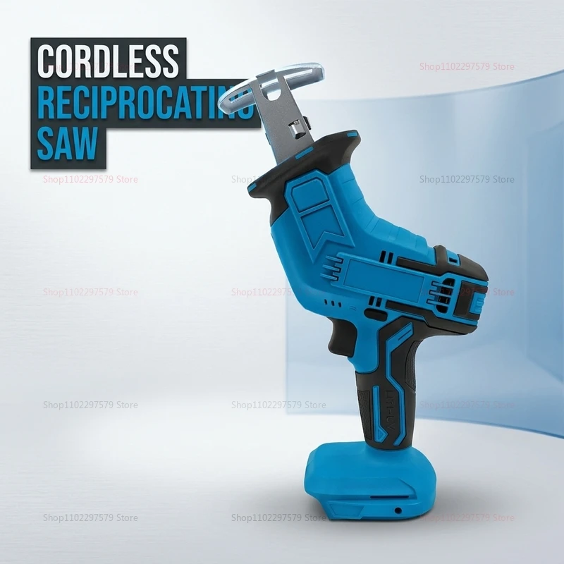 Cordless Electric Reciprocating Saw Handheld Power Tool for Wood Metal Pipe Construction DIY Projects No Battery Included Perfec