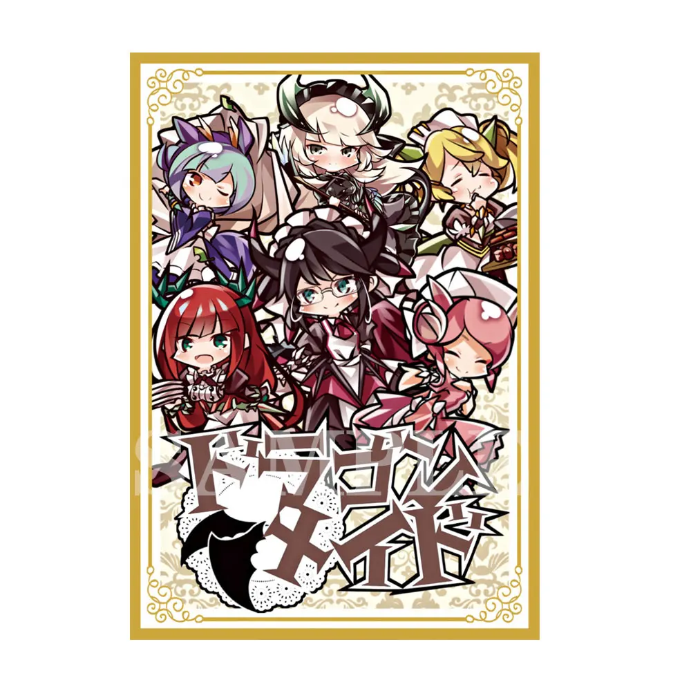 60ct Card Holder Top Loading Board Game Trading Card Sleeves 62X89MM Deck Protector for YGO Art Anime Printing Card Sleeves
