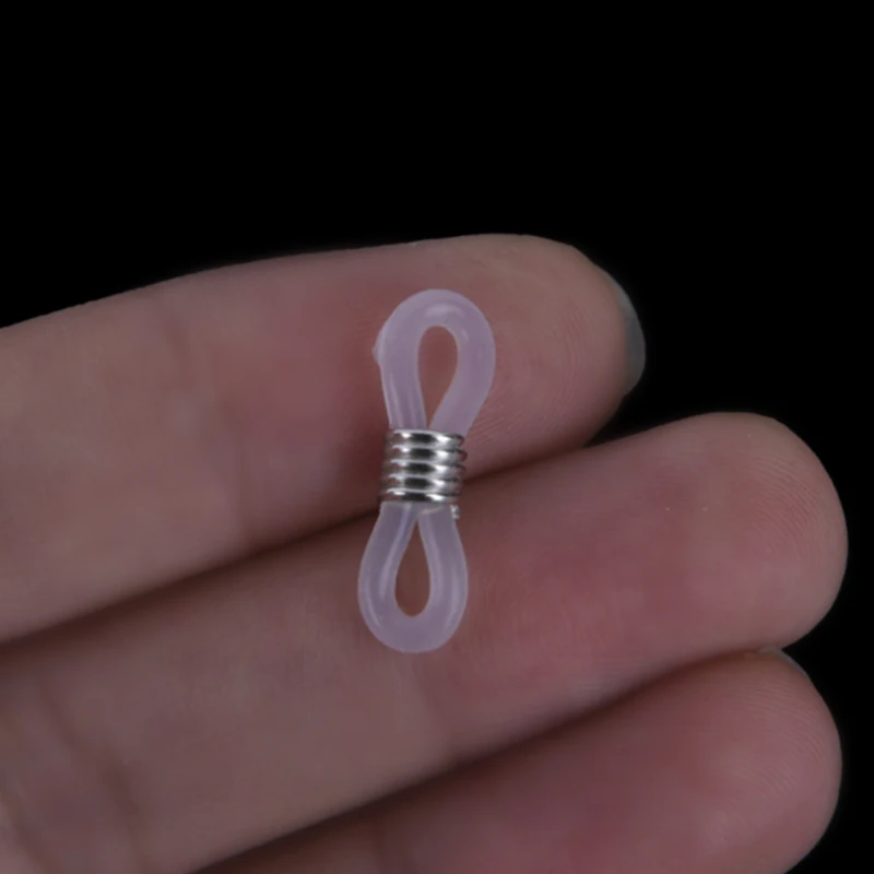 100 Stücke Brillen Brillenkette Riemenhalter Gummischlaufe Enden DIY Mode – Detail 4