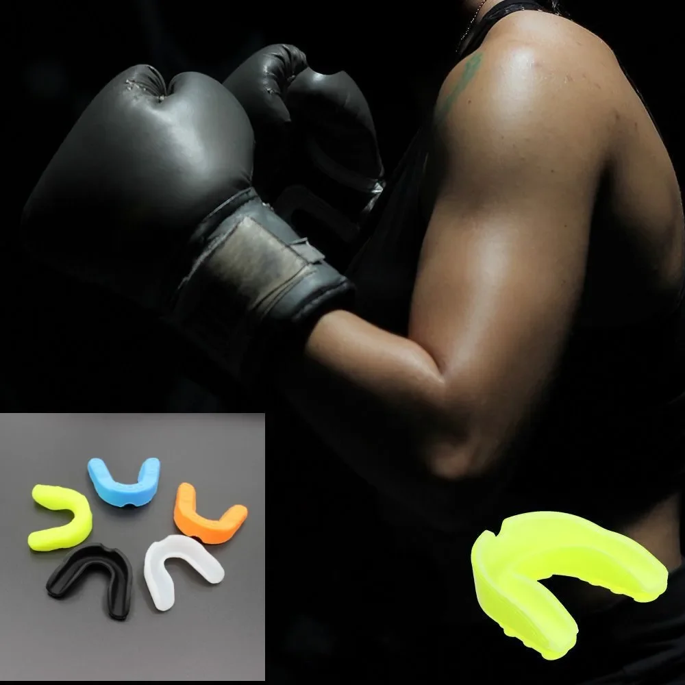Silica Gel Mouth Guard Shockproof Sports Teeth Protector For Kids And Adults Ideal For Basketball Rugby Boxing Karate Training
