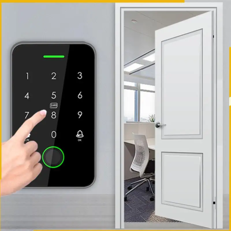 A93P المزدوج RFID 125 كيلو هرتز + 13.56 ميجا هرتز NFC تويا في الهواء الطلق بصمة التحكم في الوصول لوحة المفاتيح IP67 مقاوم للماء القياسات الحيوية فتحت الباب